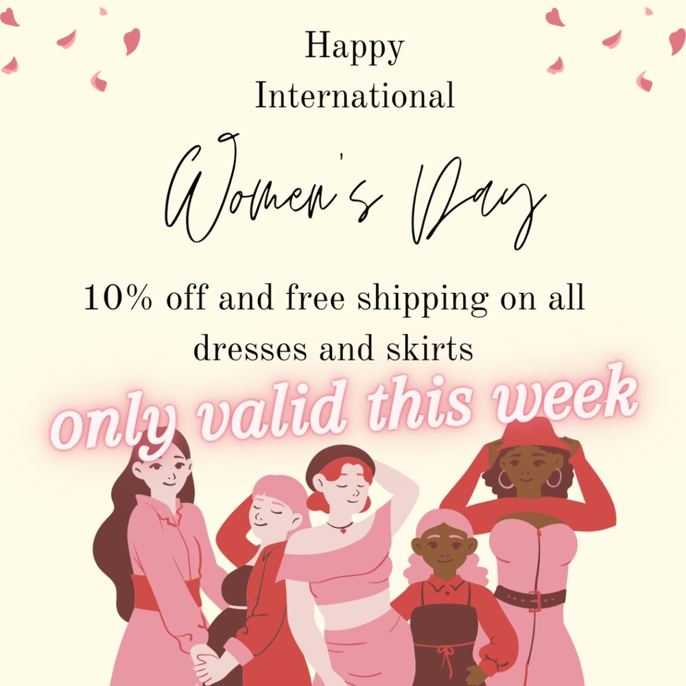 INTERNATIONAL WOMEN'S DAY SALE